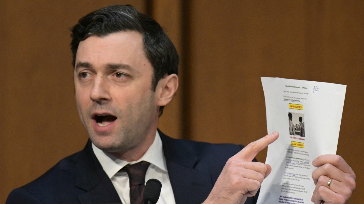 El senador estadounidense Jon Ossoff, demócrata de Georgia, en una imagen de archivo