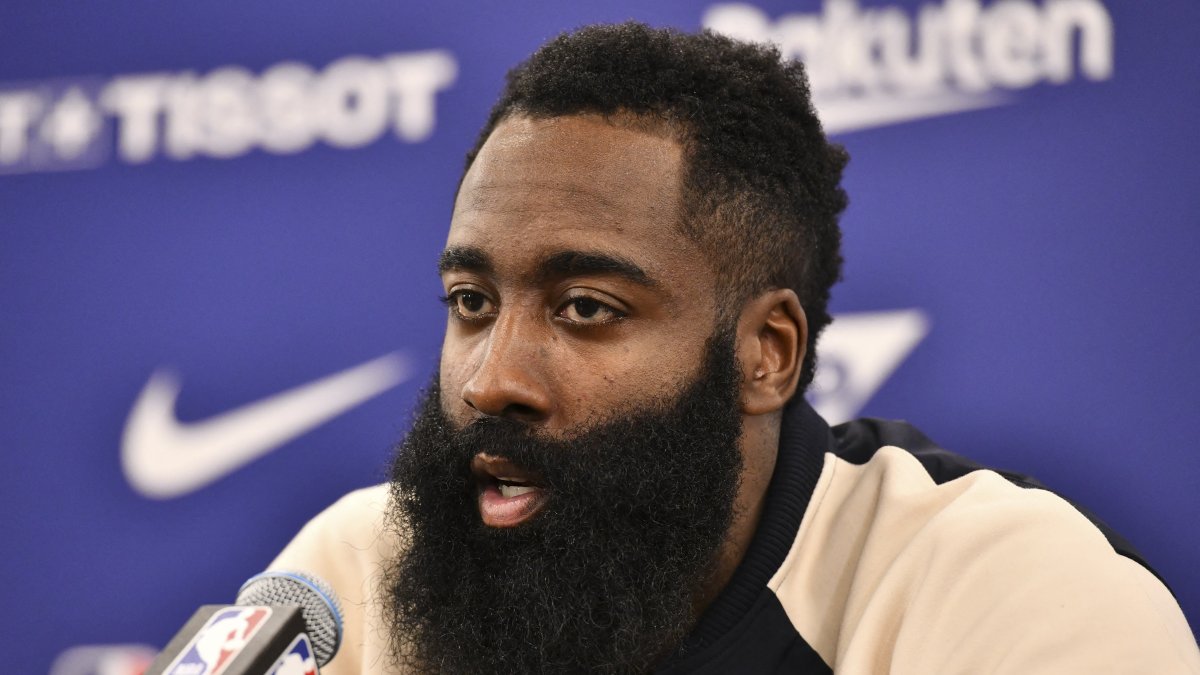 NBA player James Harden. File photo