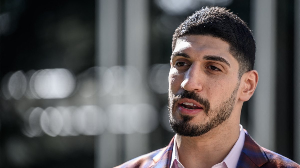 El exjugador de baloncesto estadounidense Enes Kanter Freedom en una imagen de archivo