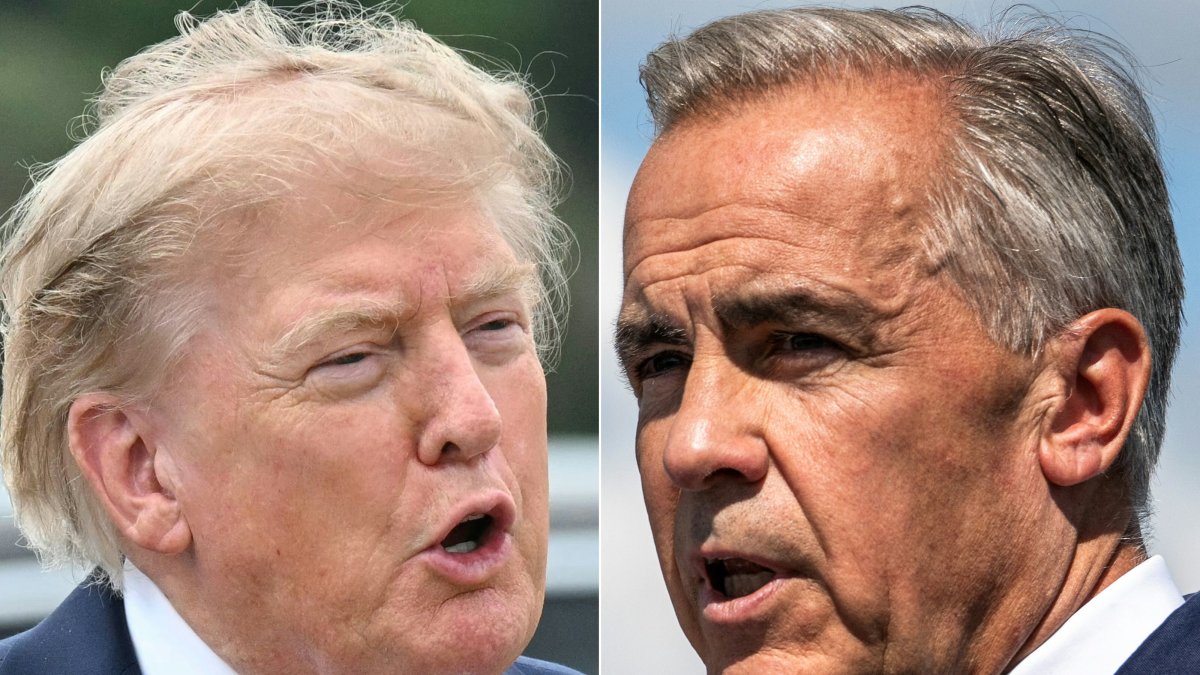 President Donald Trump and Canadian Prime Minister Mark Carney