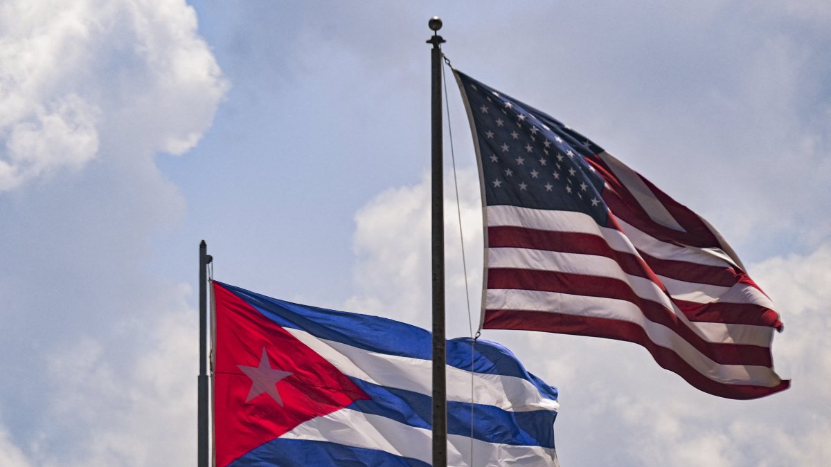 Banderas de Cuba y EEUU