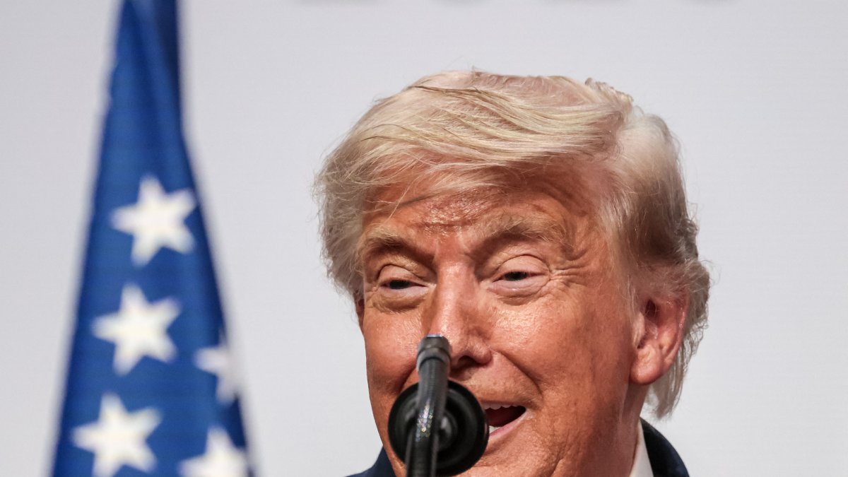 Donald Trump in Evian, France/ Dominika Zarzycka