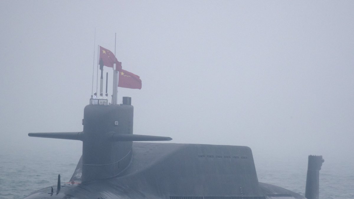 A new type 094A Jin-class nuclear submarine Long March 10 of the Chinese People's Liberation Army (PLA) Navy
