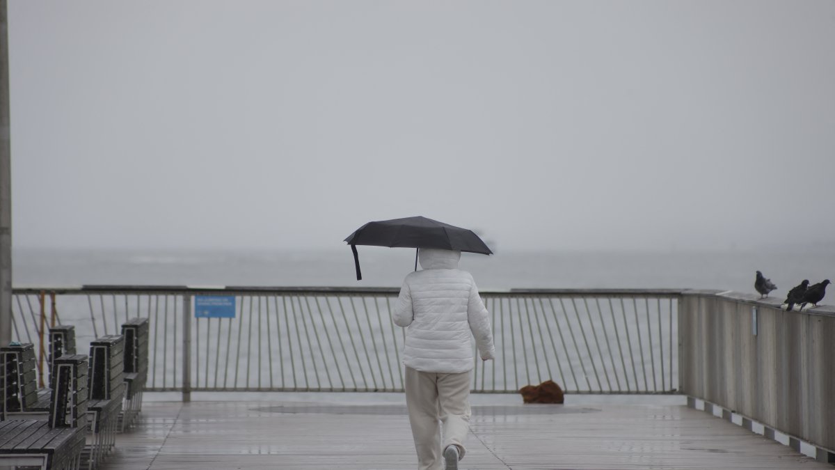 Lluvia en Coney Island, Brooklyn, NY - Imagen de Referencia