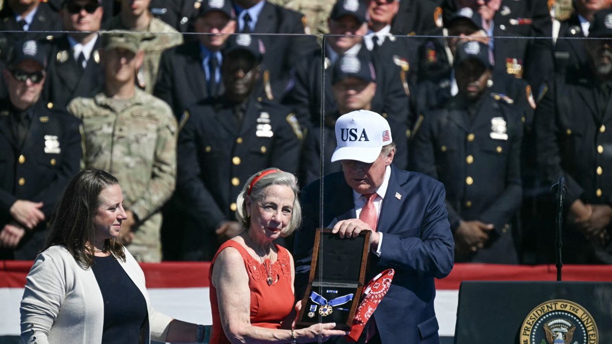 Donald Trump with Alison Crowther/ Alex Wroblewski