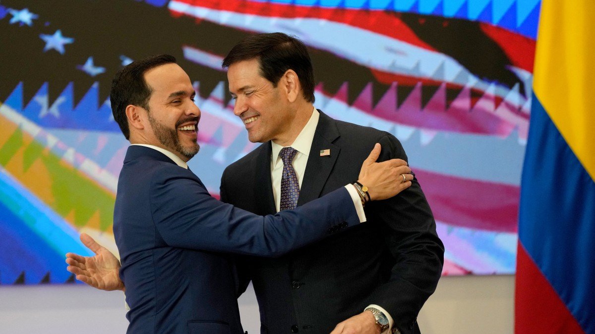 Abelardo de la Espriella alongside U.S. Secretary of State Marco Rubio