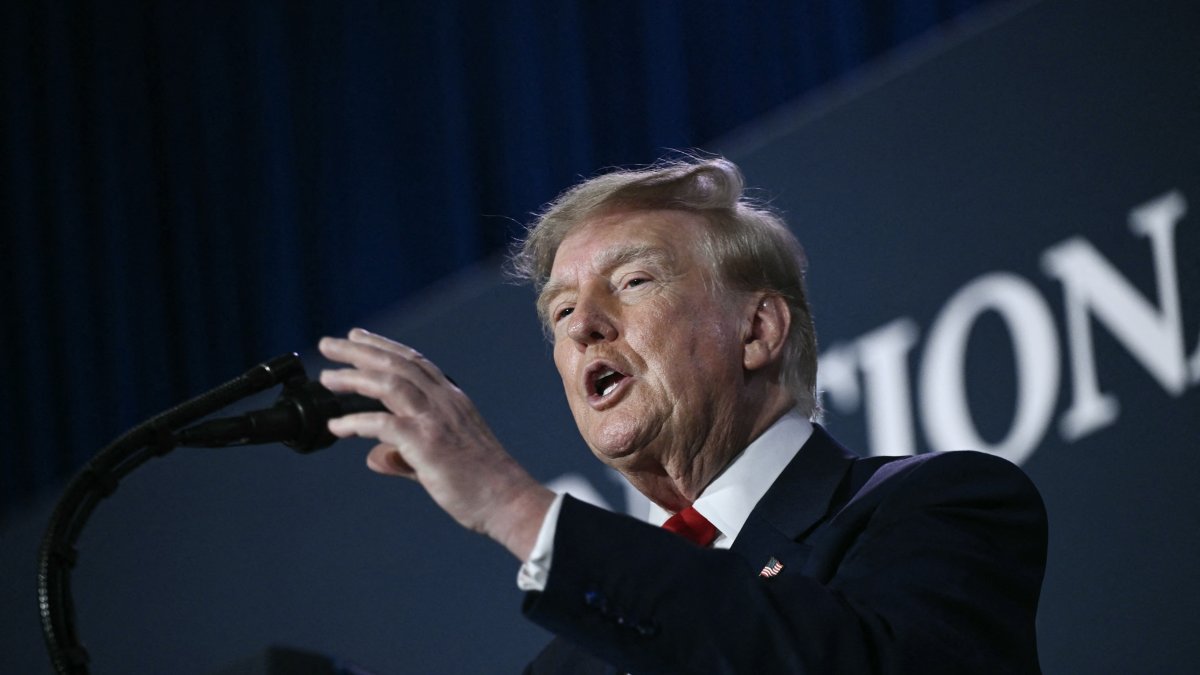 Donald Trump in Arlington, Texas/ Brendan SMIALOWSKI