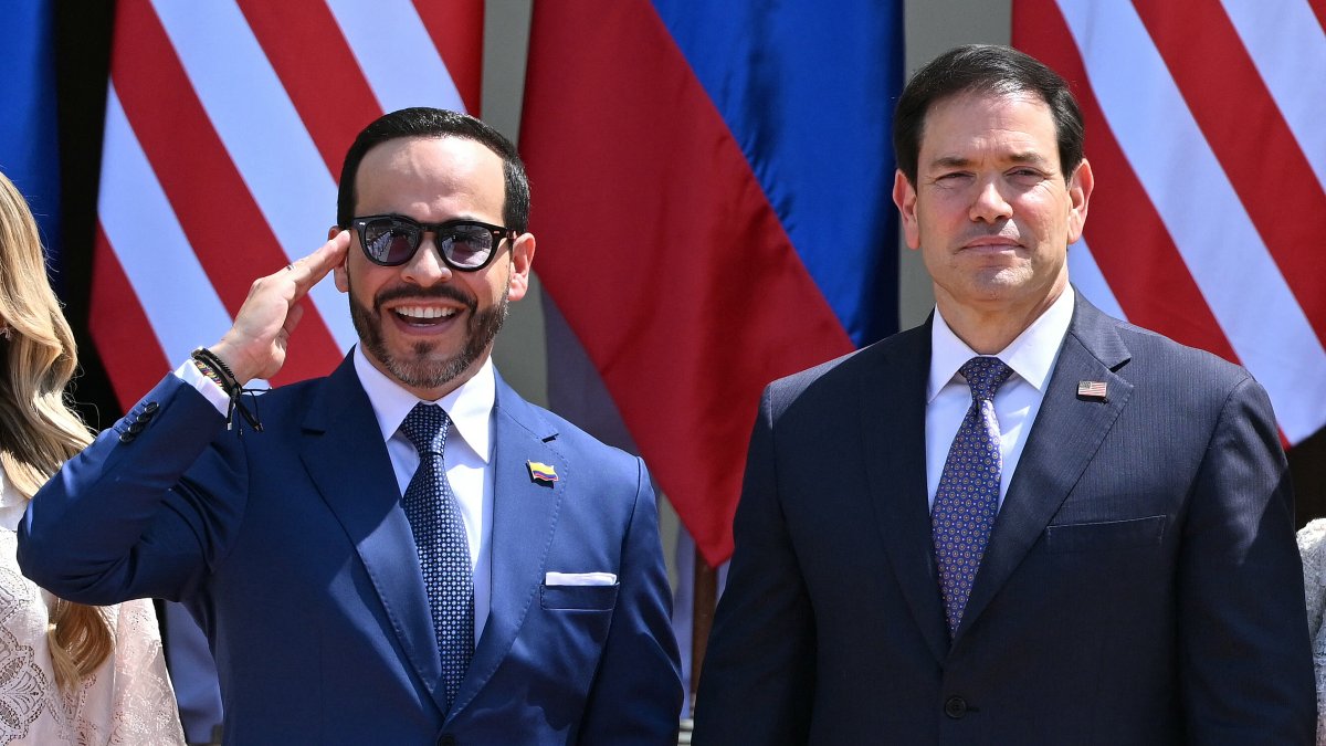 Photo of the President of Colombia and Secretary Rubio