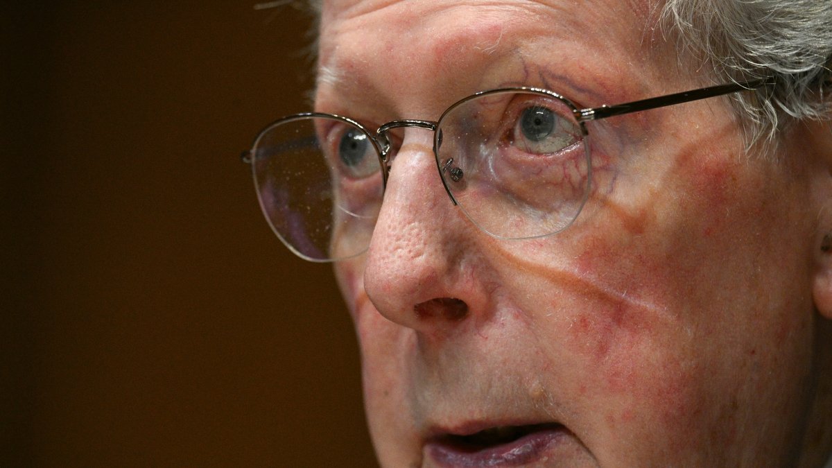 Mitch McConnell on Capitol Hill / JIM WATSON