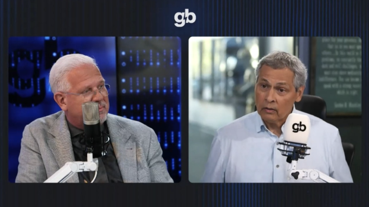 Orlando Salazar with  Glenn Beck