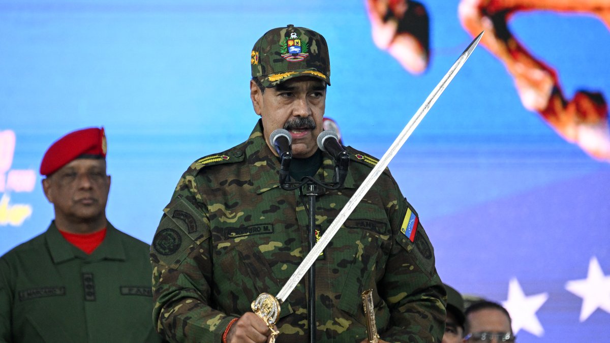 Nicolás Maduro a few weeks before his capture.