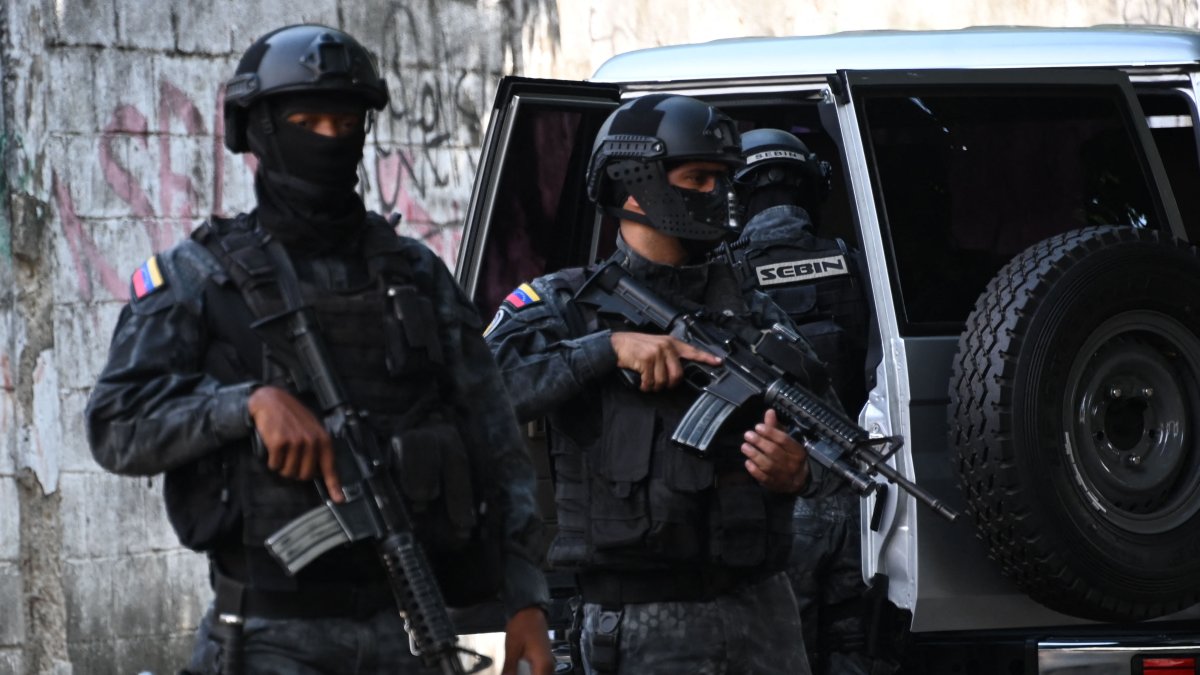 Image of security forces in Venezuela