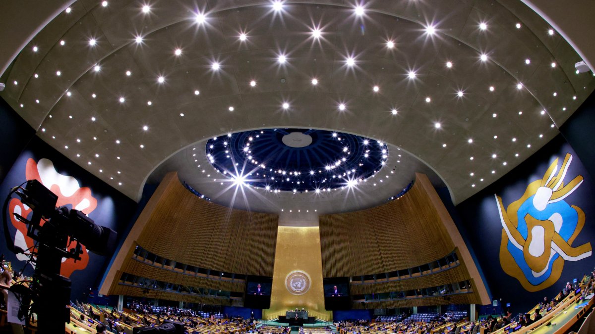 Asamblea General de las Naciones Unidas en la Sede de las Naciones Unidas en Nueva York