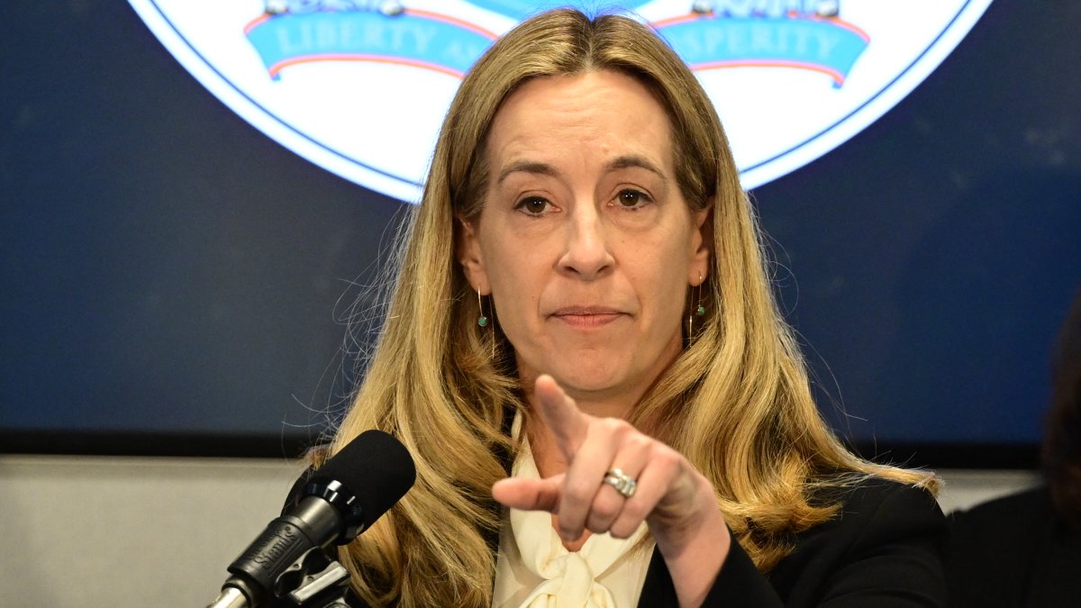 Mikie Sherrill en Newark, Nueva Jersey/ Kyle Mazza