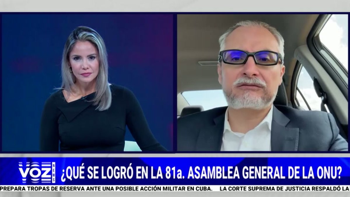 Hugo Achá on Voz News.