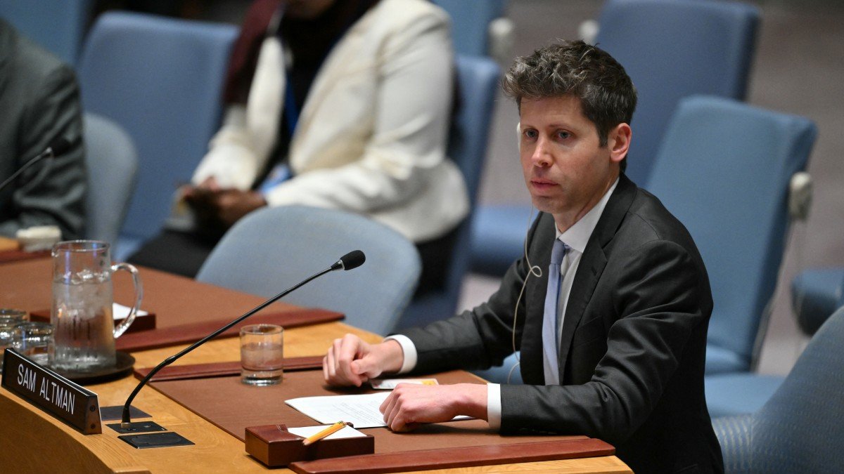 Sam Altman, CEO de OpenAI, en las Naciones Unidas