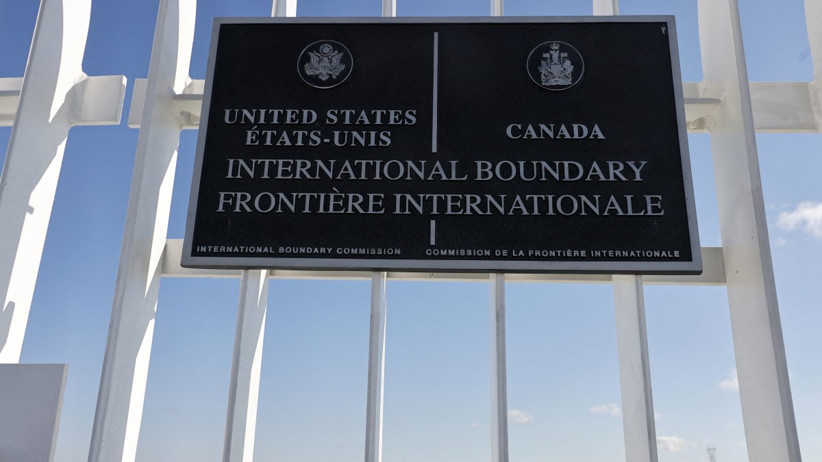 The Gordie Howe International Bridge, one of the border crossings between the United States and Canada. File photo