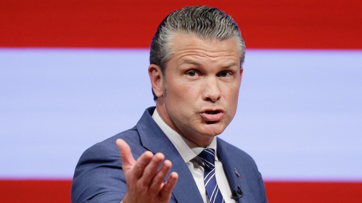Pete Hegseth during the State of the Armed Forces address. September 2026