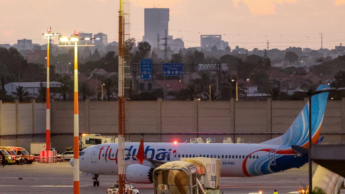 A flydubai Boeing 737 MAX 8 at Ben Gurion Airport (Israel). File photo