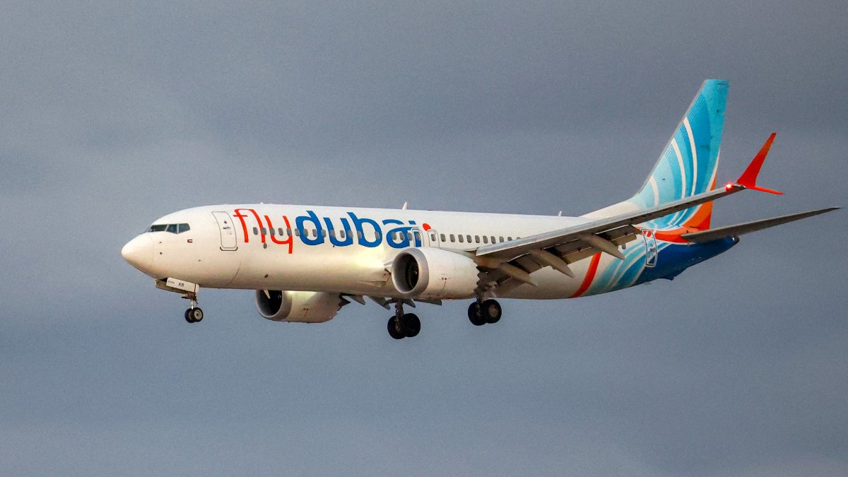 A FlyDubai Boeing 737 MAX 8 (file photo).
