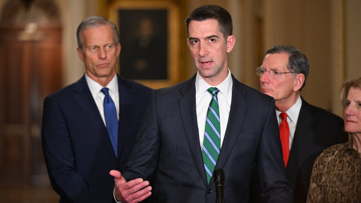 El senador estadounidense Tom Cotton, republicano de Arkansas.