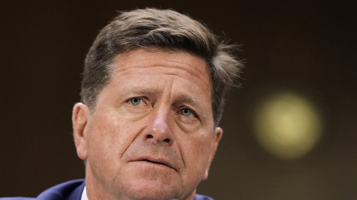 Jay Clayton, durante su audiencia de confirmación en el Senado como nuevo director de Inteligencia Nacional. Julio de 2026