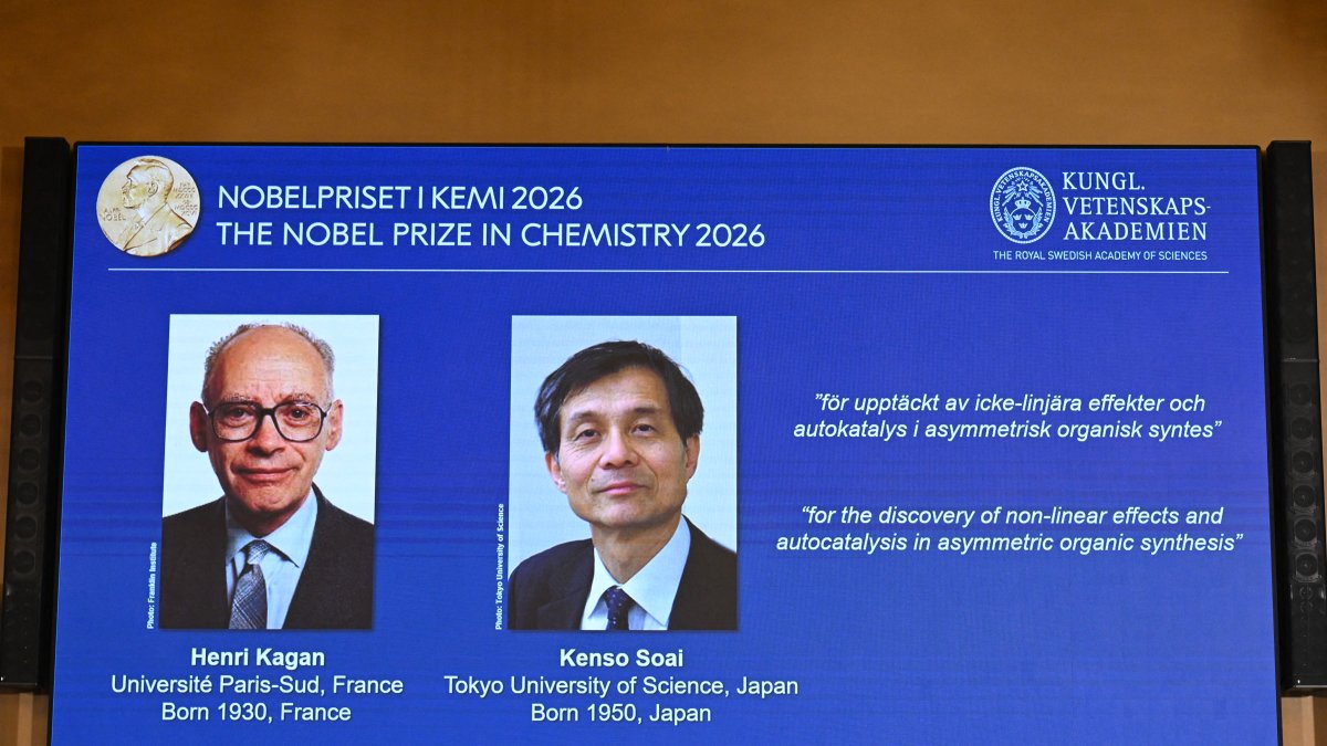 Nobel Prize in Chemistry ceremony. October 7, 2026