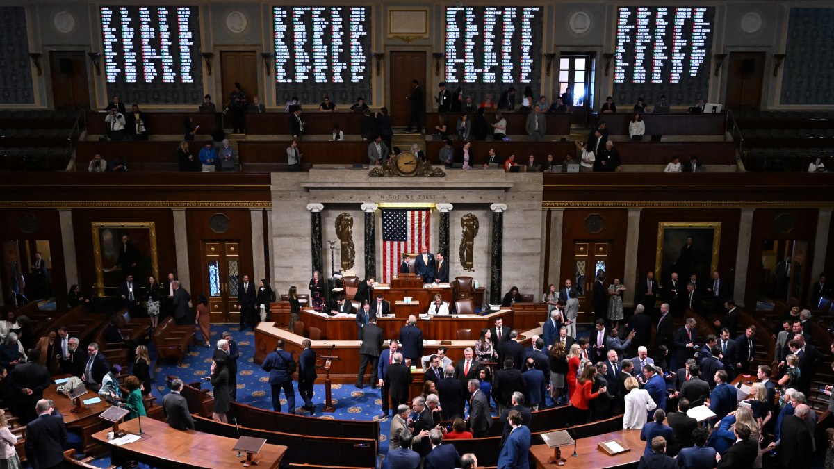The full House of Representatives, following a vote