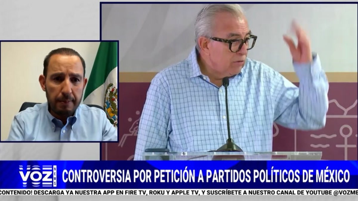 El senador Marko Cortés en Voz News.