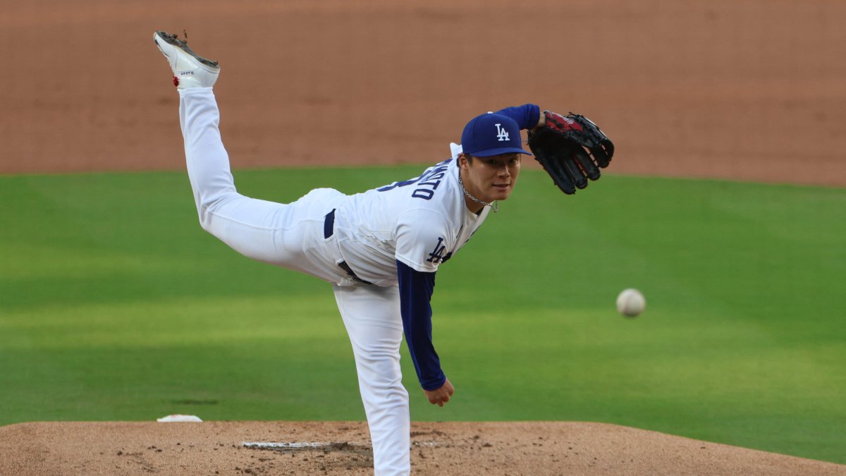 Yoshinobu Yamamoto, pitcher estelar de los Dodgers.