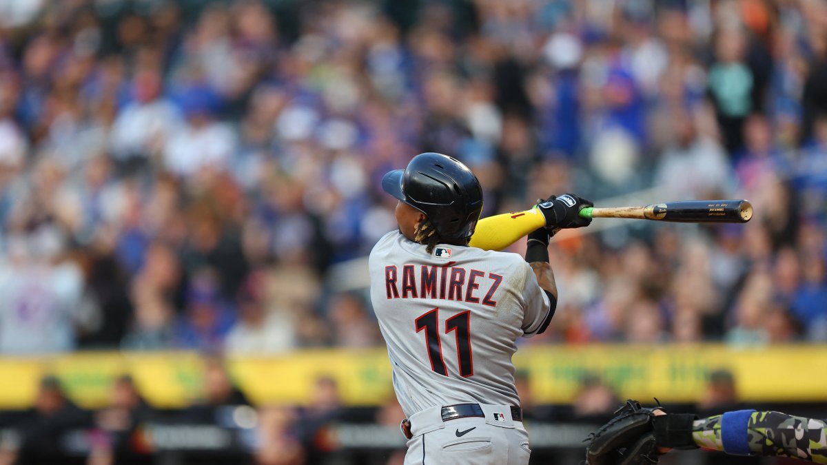 José Ramírez of the Cleveland Guardians. File photo