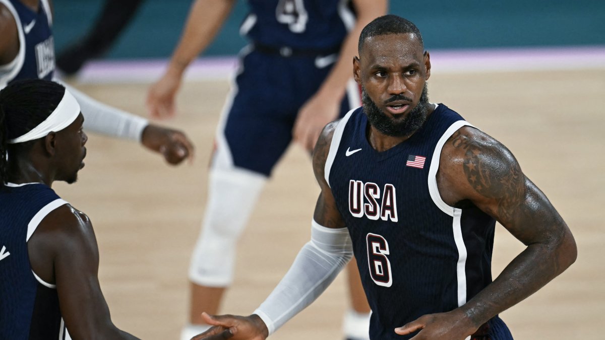 LeBron James at the 2024 Paris Olympics. File photo