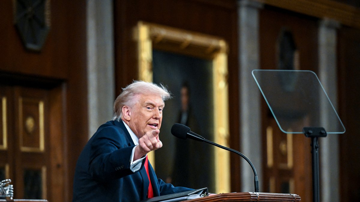 Donald Trump in Congress. February 2026