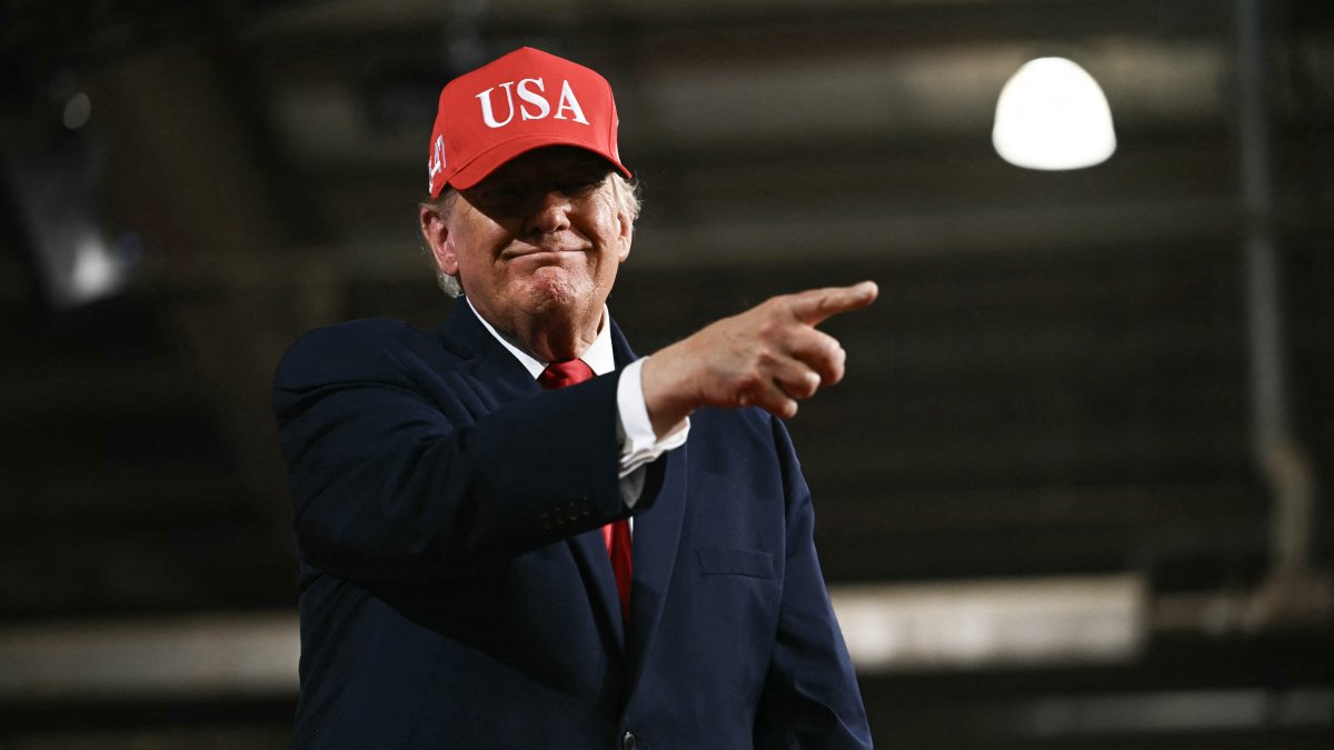 Donald Trump en Kalispell, Montana/ Kent NISHIMURA