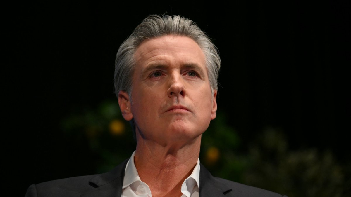 Gavin Newsom in Long Beach, California/ Patrick T. Fallon