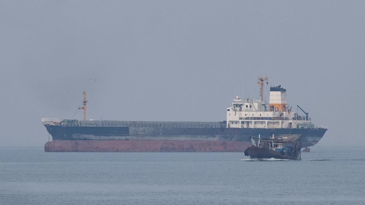 An oil tanker in the Persian Gulf
