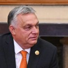 El primer ministro de Hungría, Viktor Orban, asiste a una reunión con el presidente de Rusia, Vladímir Putin, en la Casa de Huéspedes del Estado de Diaoyutai.