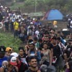 Migrantes en el Darién