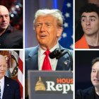 Joe Rogan, Joe Biden, Donald Trump, Luigi Mangione y Elon Musk fueron algunos de los protagonistas de 2024.