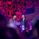 Donald Trump y Elon Musk durante un mitin de campaña.