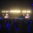 Bernie Sanders durante el festival de Coachella