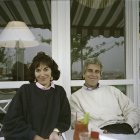 Jeffrey Epstein, junto con su expareja Ghislaine Maxwell