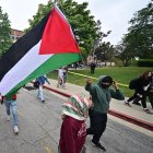Pro-Palestinian students protest at the University of California (UCLA)