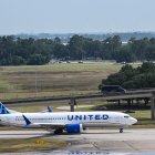 Un avión de United Airlines en el Aeropuerto Intercontinental George Bush