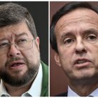 Candidatos presidenciales de Bolivia: Samuel Doria Medina (I) y Jorge Quiroga (D)