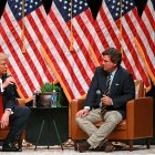 Donald Trump y Tucker Carlson en una imagen de archivo