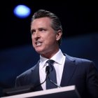 Gavin Newsom, durante una rueda de prensa.