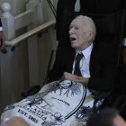 Jimmy Carter acudió al servicio fúnebre en honor a su esposa, Rosalynn Carter, que se celebró el martes 28 de noviembre en Atlanta.