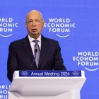 Klaus Schwab, presidente del Foro Económico Mundial, durante la reunión anual en Davos en 2024.