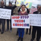 Manifestación yazidí frente a la Casa Blanca en 2019 (Wikimedia Commons)